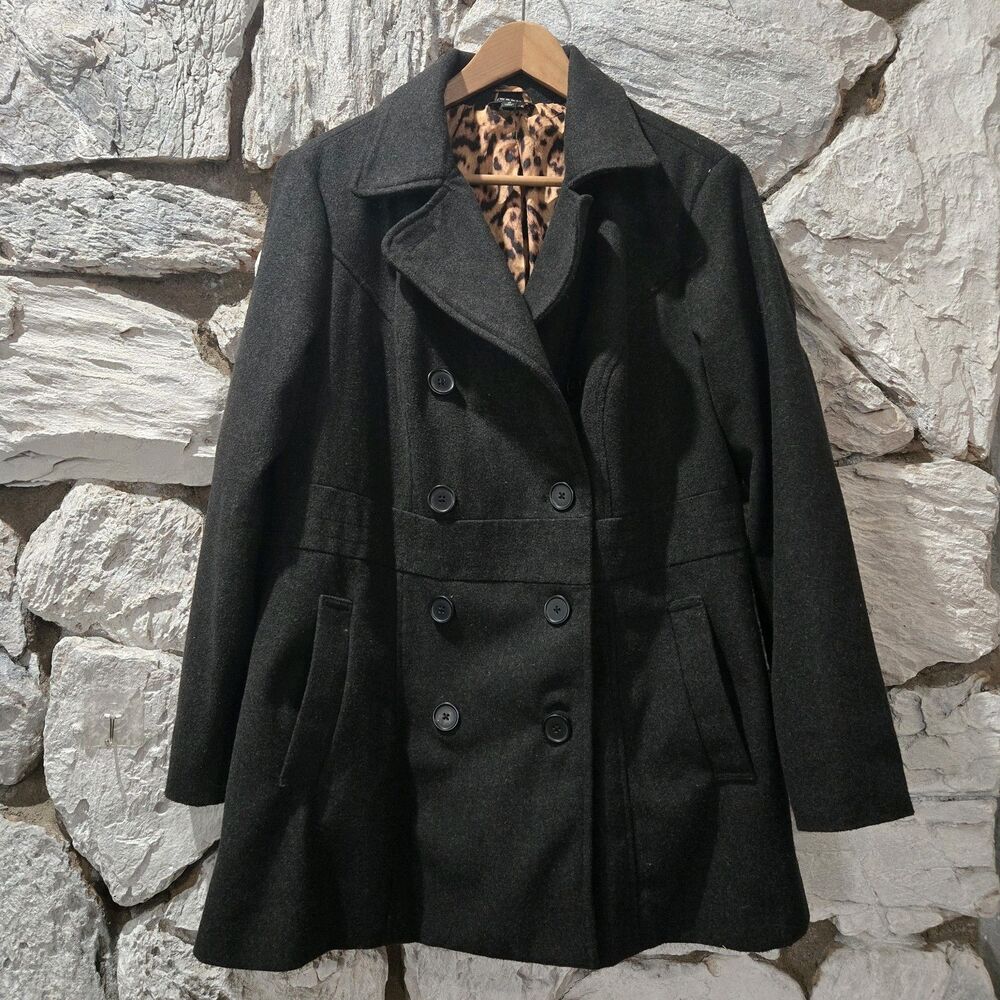 Torrid Gray Wool Peacoat Women's Size 0